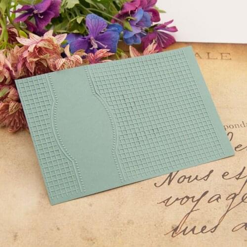 HOT plastic grid craft card making paper card album wedding decoration clip Embossing folders