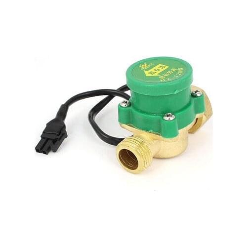 0.75-5L/Min 120W 3/4PT to 1/2PT F/M Thread Brass Water Flow Rate Sensor Counter