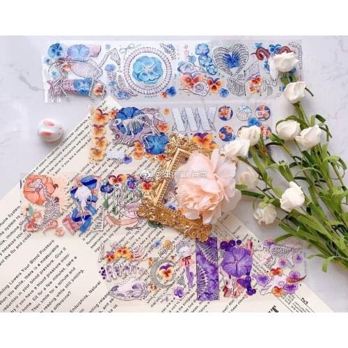 1 Loop Journal Washi Tape Paper Bright Pet New Collage