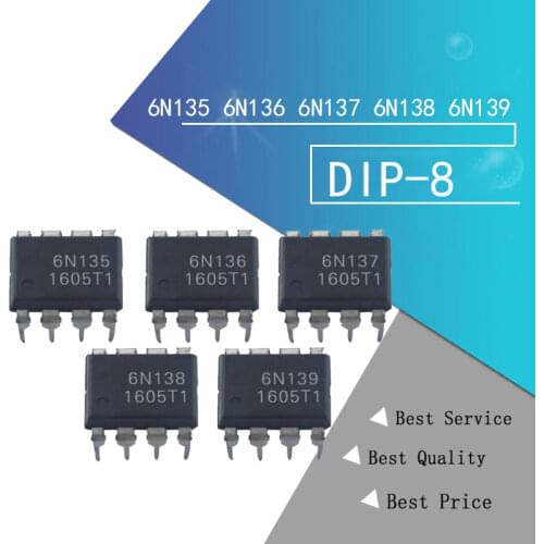 10PCS 6N138 DIP8 DIP photoelectric coupler new and original