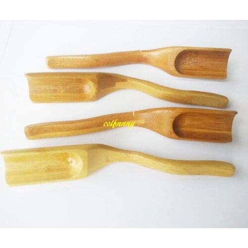 100pcs/lot 18cm Natural Bamboo Tea Spoon Teaspoon Coffee Honey Sauce Spoon Kitchen Home Tool