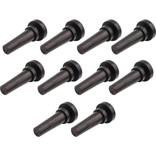 10x Ebony Full Size Violin Tail Nails Endpin Replacement Stringed Instrument Parts DIY