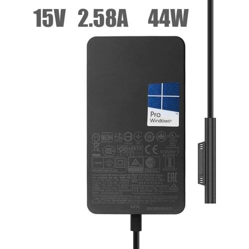 15V 2.58A for Microsoft NEW Surface Pro5\6 Laptop Power Adapter 1800 1796 44W Charger