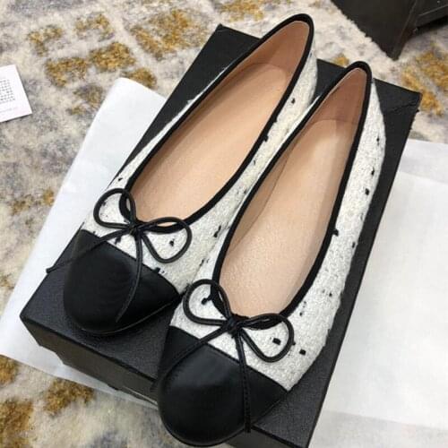 2021 Luxury Women Leather Formal Business Drive Dance Shoes Casual Leather Shoes Breathable Feet Casual Flat Peas Ballet Shoes