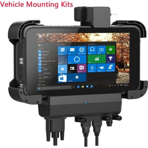 Tablet Holder Car Vehicle Mounting Kits with RS232 RJ45 USB2.0*2 Mount Wall Stand For Rugged Windows For Kcosit K86 K81 K11