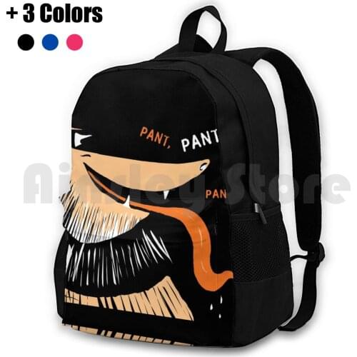 Pant , Pant , Pant Outdoor Hiking Backpack Riding Climbing Sports Bag Collie Dogs Sheltie Animals Dog Training Emotions Happy