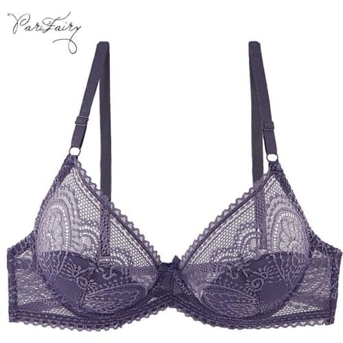 PariFairy French Style Lace Bras for Women Lingerie Underwire Bralette B C Small Cup Sexy Brassiere Female Intimates Underwear