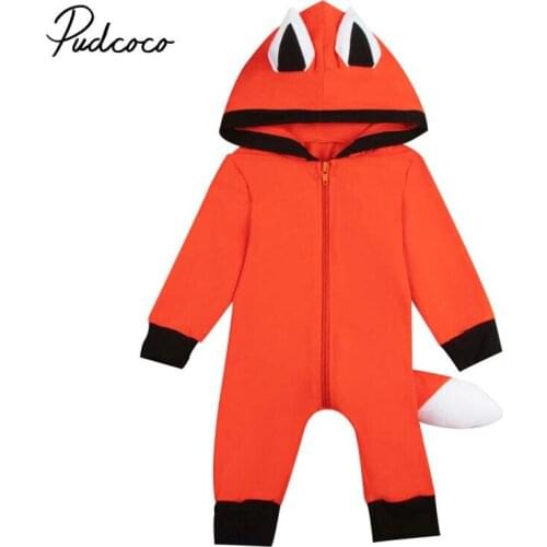 2019 Baby Spring Autumn Clothing Toddler Newborn Baby Boy Girl 3D Animals Hooded Romper Long Sleeve Jumpsuit Outfits Clothes