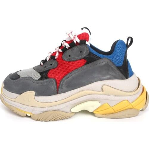 Breathable Men Running Shoes Outdoor Athletic Jogging Girl Ladies Sport Shoes Casual Fashion Triple S Brand Sneakers For Famale