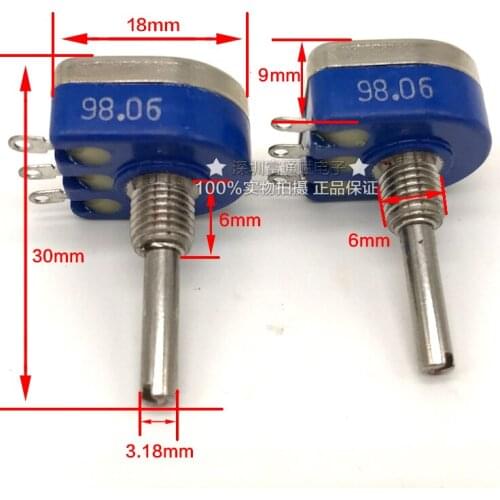 [VK] Import original Japanese potentiometer RG161N-B100K single B100K length RG161N 30mm switch