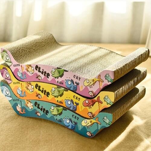 Corrugated Paper Grinding Claw Pet Toys for Cat Furniture Durable Cat Scratching Post Small Cat Toys Interactive Pet Supplies