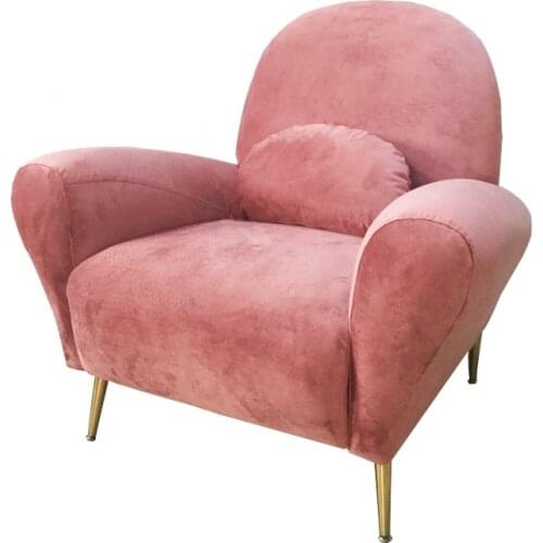 Mia Leisure Lounge Chair Sofa Fabric Upholstery Living Room Velvet Armchair