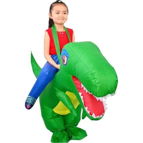 Ride Costume 2 size Inflatable Dinosaur T-Rex Fancy Dress adult Kids halloween Costume Dragon Party Outfit animal themed cosplay