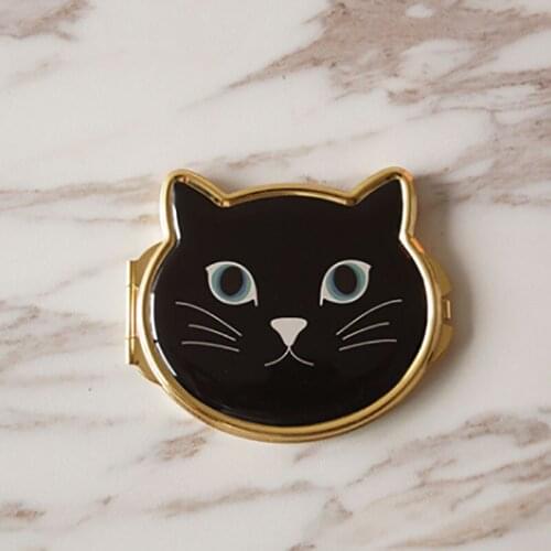 Cat Face Cosmetic Mirror Portable Compact Mirrors Souvenirs Birthday Gift