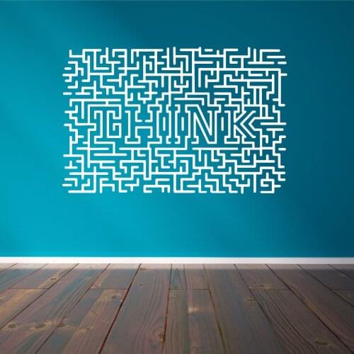 Easy Removable Think Art Stickers Home Decor Living Room Maze Wall Decal Bedroom For Office Custom Color Available Decals A924
