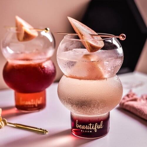 New Nordic Style Bar Cocktail Ball Glass Spherical Dessert House Sweetmeats Tumbler Smoothies Ice Cream Cup Leben Milk Shake Mug