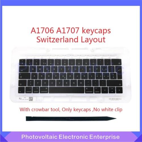 Original New Switzerland Swiss CH Keyboard Keys Keycaps For Macbook Pro Retina 13" A1706 15" A1707 Late 2016 Mid 2017