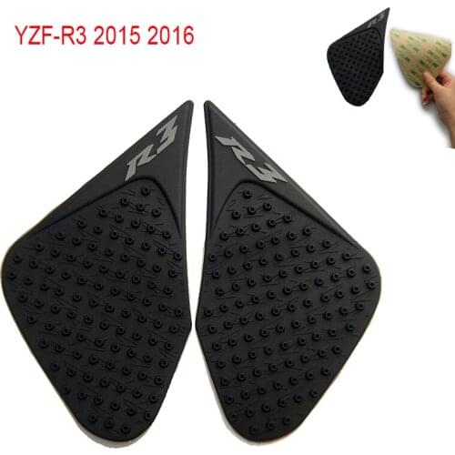 For Yamaha YZF R3 R25 2015 2016 YZFR3 YZFR25 Protector Anti slip Tank Pad Sticker Gas Knee Grip Traction Side 3M Decal