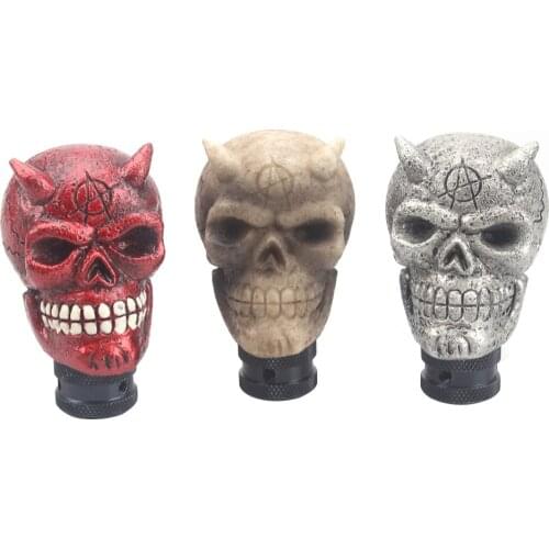 Skull gear shift knob car manual shift lever shift lever auto parts decorative knob shift knob