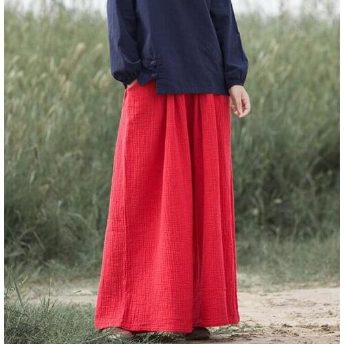 Comfortable Women 2020 Summer cotton linen pants,large size loose causal trousers, Plus SIZE wide leg pants M - 6xl 7xl