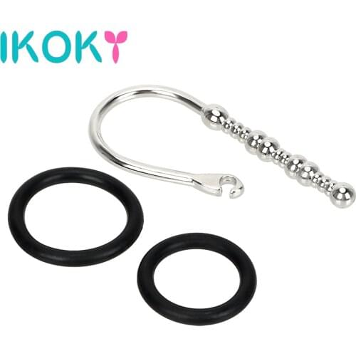 IKOKY Sex Toys For Men Stainless Steel Catheters Sounds Urethral Dilators Catheters Male Chastity Device Penis Plug 3pcs/set