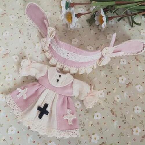 New ob bjd Doll Clothing Skirt +headband for ob11,obitsu11,Molly, 1/12bjd doll accessories clothes for dolls