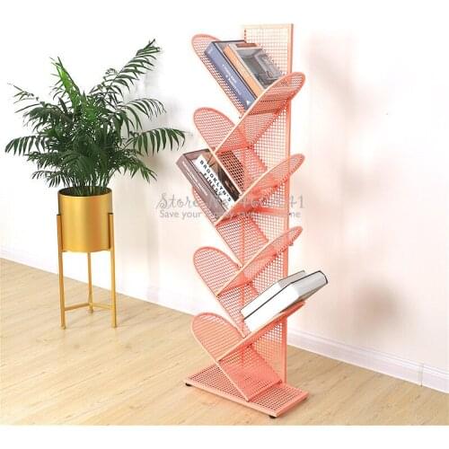 Tree Shape Iron Bookcases Bookshelf Storage Shelve for Books Book Rack Home Furniture Boekenkast Librero Estanteria Multicolor