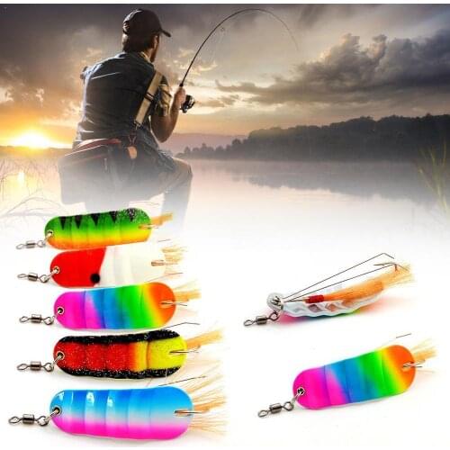 1Pcs/21g New Winter Fish Shape Ice Fishing Lure Mini 6.2cm Bait Head Supplies Fishing Tackle Hook Jigging Lead 21g Metal G8F4