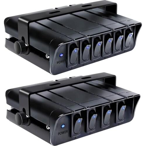 12-24V Switch Box Rocker Emergency Strobe Light for Car Lights Marine