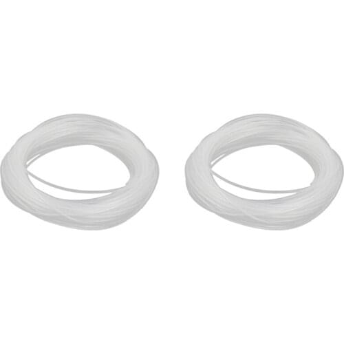 2pcs Transparent Heat Shrink Tube Sleeve, Car Wiring, Boat Electrics 5M - Diameter 6Mm & Diameter 10Mm