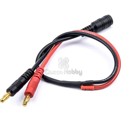 4.0mm Banana Plug 14AWG to FatShark FPV Goggles Lipo Battery Charging Cable for iMax B6 Charger RC Part