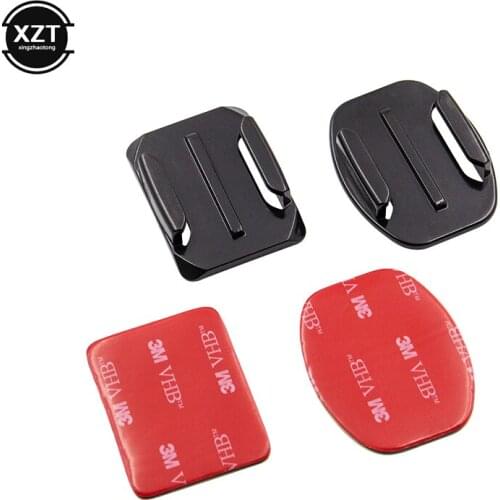 4pcs Accessories Sticker Flat Curved Adhesive 3M VHB Mount surfboard surfaced helmets for HD Hero 3+ 4 for Xiaomi Yi For SJCAM