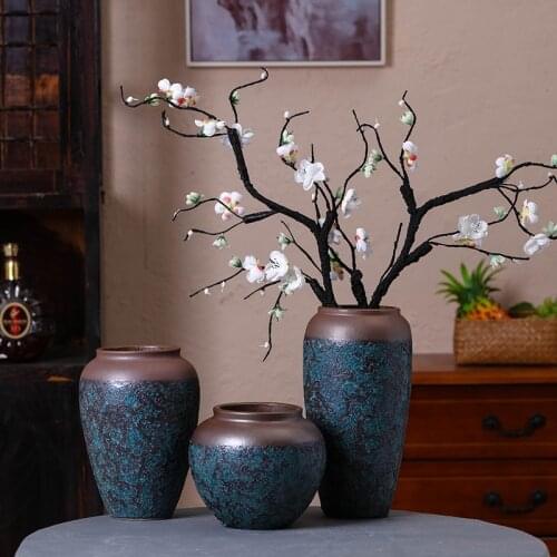 Home Decoration Accessories for Living Room Simple Jindezheng Craft Vase Ceramic flower pot for Wedding