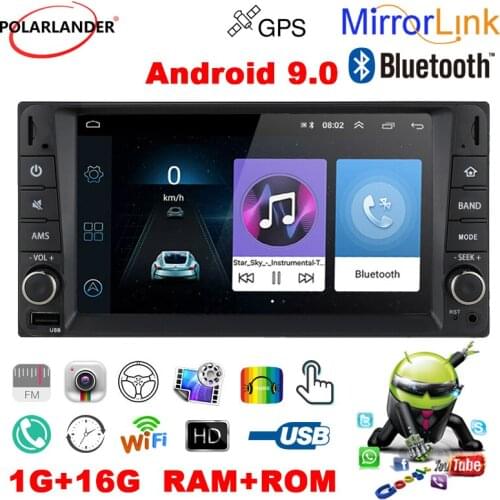 Car Radio 2 Din Capacitive Touch Screen Multimedia DVD MP5 Player 7 Inch HD USB IOS/Android Bluetooth Mirror Link FM Wifi 1G+16G