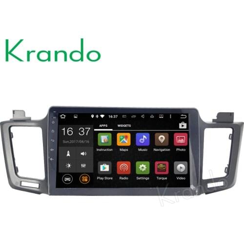 Krando 10.1" Android 7.1 car navigation multimedia system for toyota RAV4 2013+ audio radio gps dvd player WIFI 3G DAB