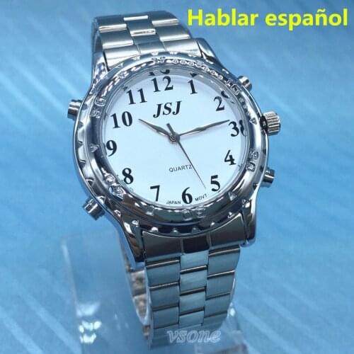 Hablar Espanol Watch for Blind People or Visually Impaired and Elderly, Spanish Talking