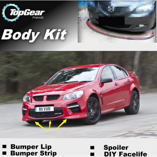 Bumper Lip Deflector Lips For Vauxhall VXR8 / GTS Front Spoiler Skirt For TopGear Fans to Car Tuning View / Body Kit / Strip