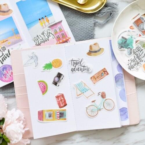 KSCRAFT Time To Travel Stickers for DIY Scrapbooking/photo album Decoration Card Making Crafts