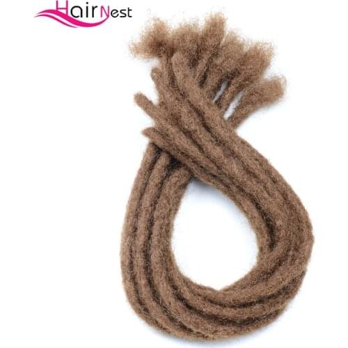 Hair Nest Handmade Dreadlocks Hair Extensions 20 Inch Crochet Braids Hair Fashion 5 Stands/pack Synthetic Crochet Braiding Hair