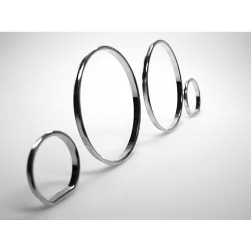 Chrome Speedometer Gauge Dial Rings Bezel Trim for BMW E32 E34 M5 CLIPSEN