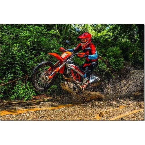 Motocross 690 Enduro R Super Bike Photo Canvas Wall Art Posters and Prints Modern Painting for Home Decor