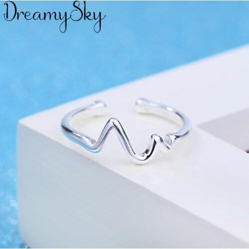 DreamySky Boho Silver Color Geometric Rings for Women Jewelry Retro Big Antique Rings Girls Christmas Gifts Anillos