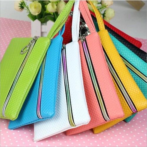 For Zopo zp980 Scorpio Libero HD zp800H leather phone case Plaid wallet with strap Candy-colored zipper bag new item hot on sale