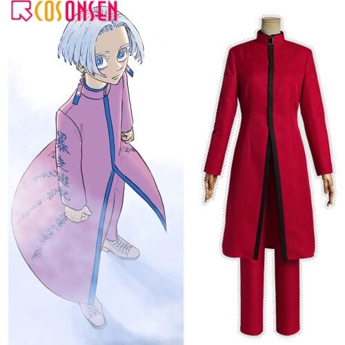 Anime Tokyo Revengers Kurokawa Izana Cosplay Costume COSPLAYONSEN Embroidery Red Uniform Custom Made