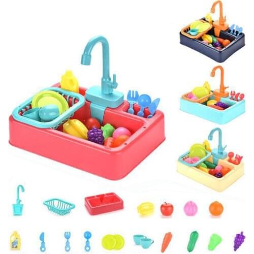 Mini Water Dispenser Kawaii Electric Dishwasher Pretend Play House Games Role Playing Food Summer Kitchen Toys Girls Kids Infant
