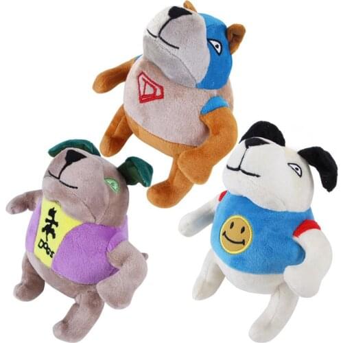 Fleece Animal Shape Traning Agility Cat Squeaky Sound Soft Toys Small Dogs Play Cute Interactive Teeth Clean Fun Plush Pet Toy