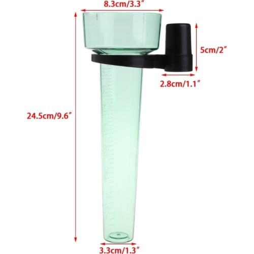 OOTDTY Polystyrene Rain Gauge Up to 35mm Measurement Tool For Garden Water Ground A5YD