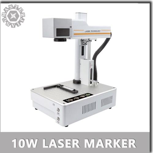 10W Fiber Laser Marking Machine Electric Portable Printing Engraving Machine small automatic metal lettering machine