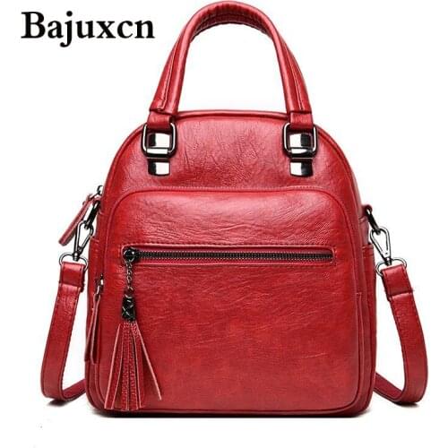 Casual Luxury Women Leather Backpack Female Shoulder Bags For Women 2020 Travel Backpack Mochila School Bags For Teenage Girls