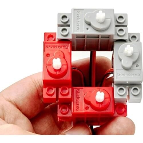 Micro:bit DIY 9G Servo Motor with Wire Smart Car Programmable Robot Building Block Motors Wire Microbit Gear Motor 3-5V